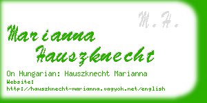 marianna hauszknecht business card